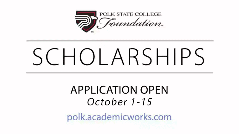 foundation-scholarsip-october26 Polk State College Foundation scholarship applications are open now from October 15,2026.